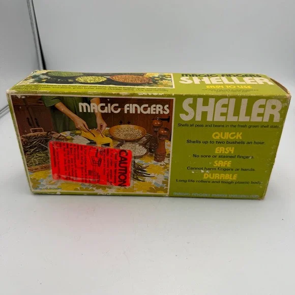 Vintage Magic Fingers Sheller MFS711 Pea and Bean Sheller with Box and Adapter - Picture 3 of 6